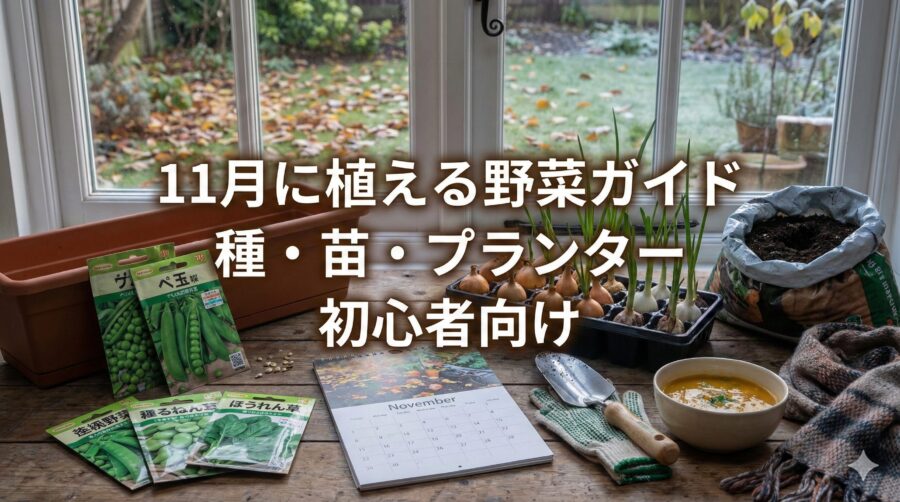11月に植える野菜は？初心者向け種・苗・プランター選び
