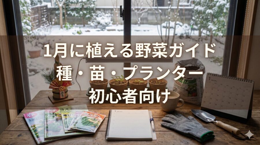 1月に植える野菜の苗・種はある？初心者にもおすすめプランター栽培
