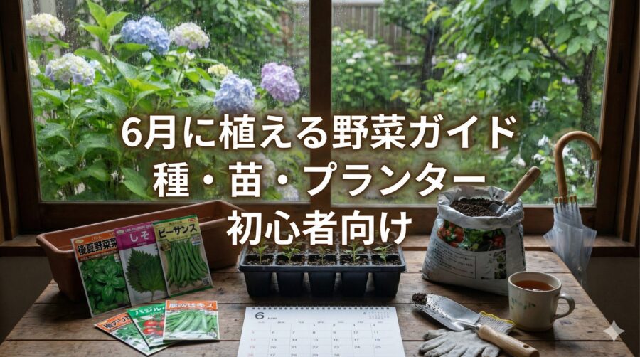 6月野菜：初心者向けプランター栽培｜種・苗選び方
