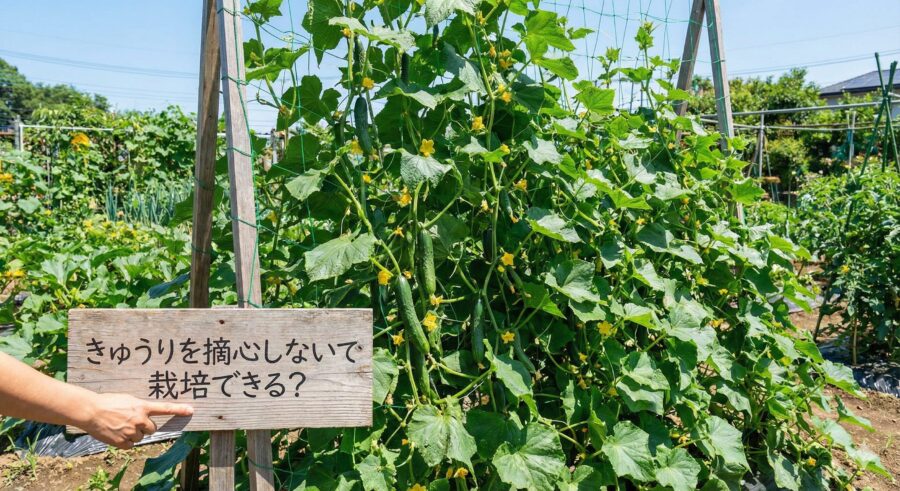 きゅうりを摘心しないで栽培できる？失敗しない条件と対処法を解説