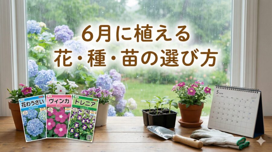 6月に植える初心者向けの花は？種・苗とはどちらがいい？選び方徹底解説