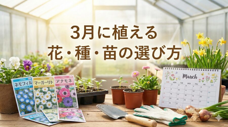 3月に植える初心者向けの花は？種・苗とはどちらがいい？選び方徹底解説