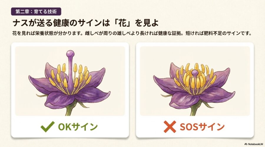 ナスの育て方完全ガイド!花のサイン