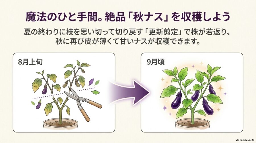 ナスの育て方完全ガイド!更新剪定