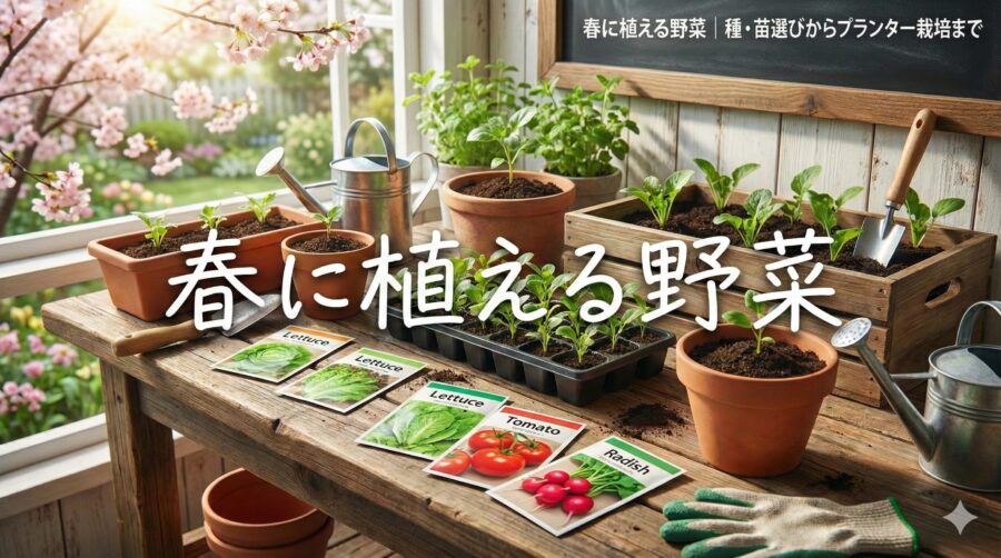 春に植える野菜｜種・苗選びからプランター栽培まで