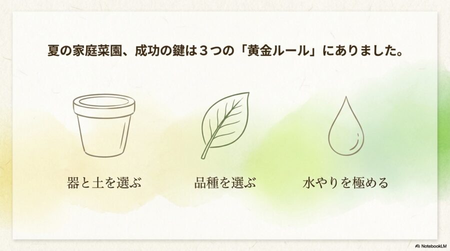 初心者でも安心！夏に植える野菜とプランター選びの基礎