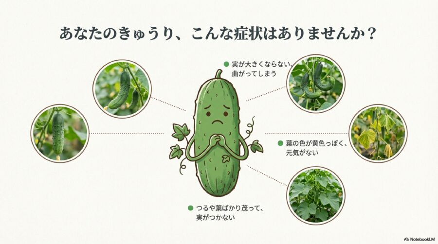 きゅうり栽培で実が大きくならない原因