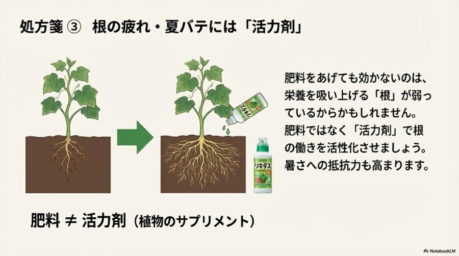 きゅうり栽培　活力剤