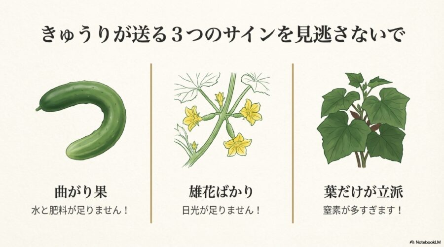 摘心しない状態から復活！きゅうりのリカバリー