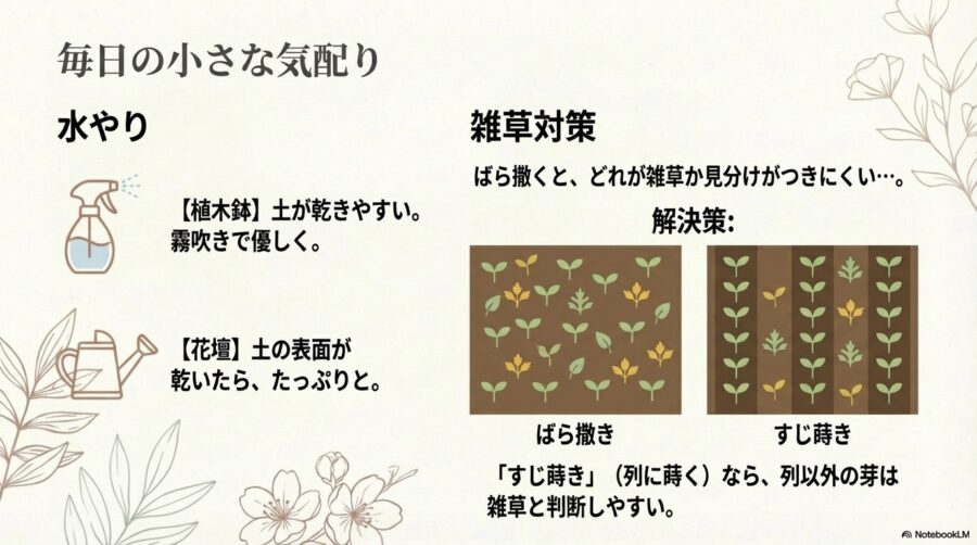 植木鉢での水切れを防ぐ毎日のケア