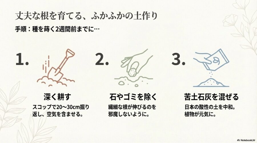 メリットを活かすふかふかの土作り