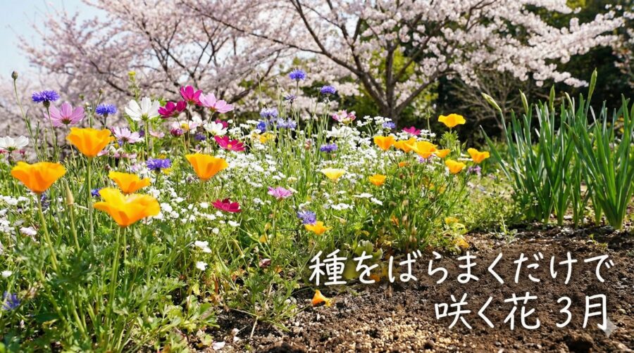 種をばらまくだけで咲く花｜3月に始めるメリット・デメリット