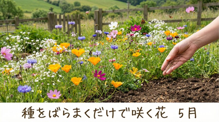 5月に種をばらまくだけで咲く花！一覧リストと失敗しないコツ