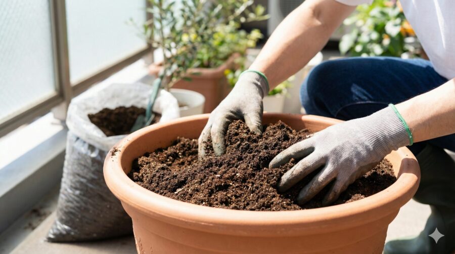 プランター栽培：成功の鍵は土選びにあり