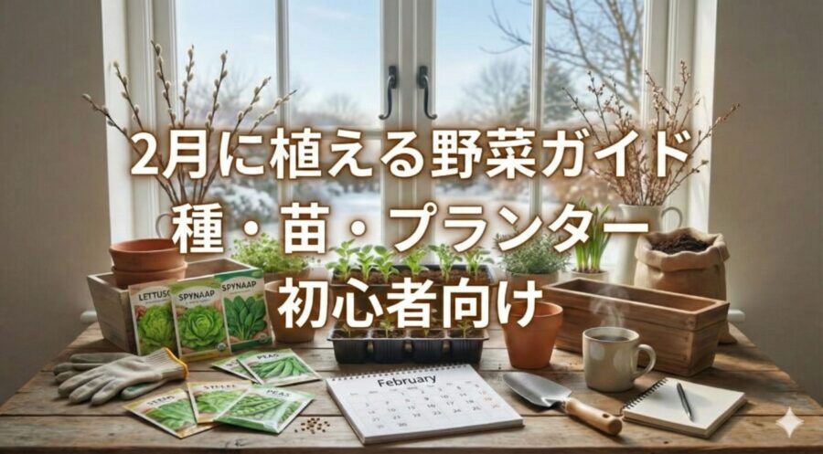 2月に植える野菜｜種・苗・プランター菜園ガイド