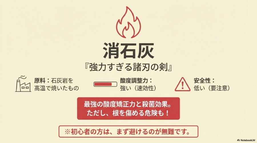 有機石灰と苦土石灰の違いは？消石灰は家庭菜園では要注意