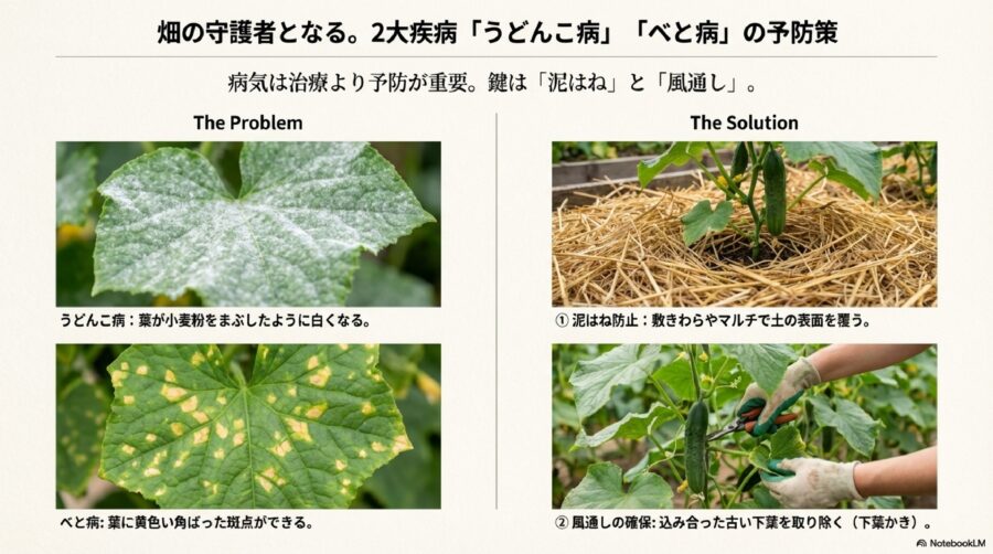 きゅうり栽培 地植えならではの病気リスクと効果的な予防策