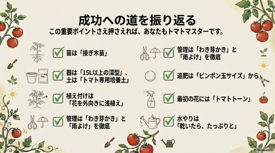 【大玉トマトの育て方】初心者が注意すべき管理と収穫