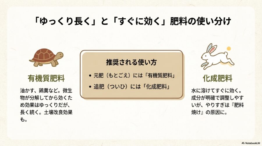 野菜がよく育つ土の作り方!有機質と化成肥料の特性と使い分け