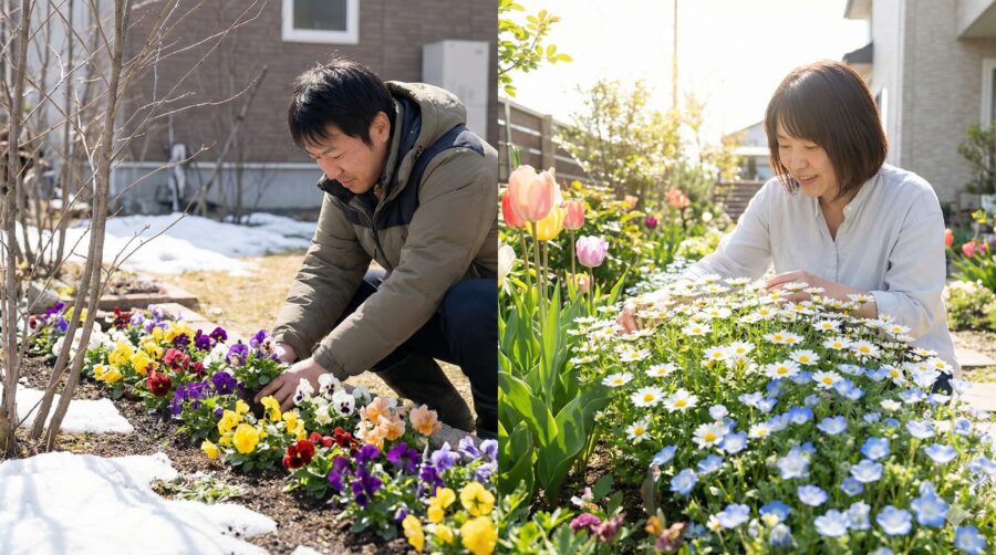地域別!3月に植える花と注意点(温暖地・寒冷地)