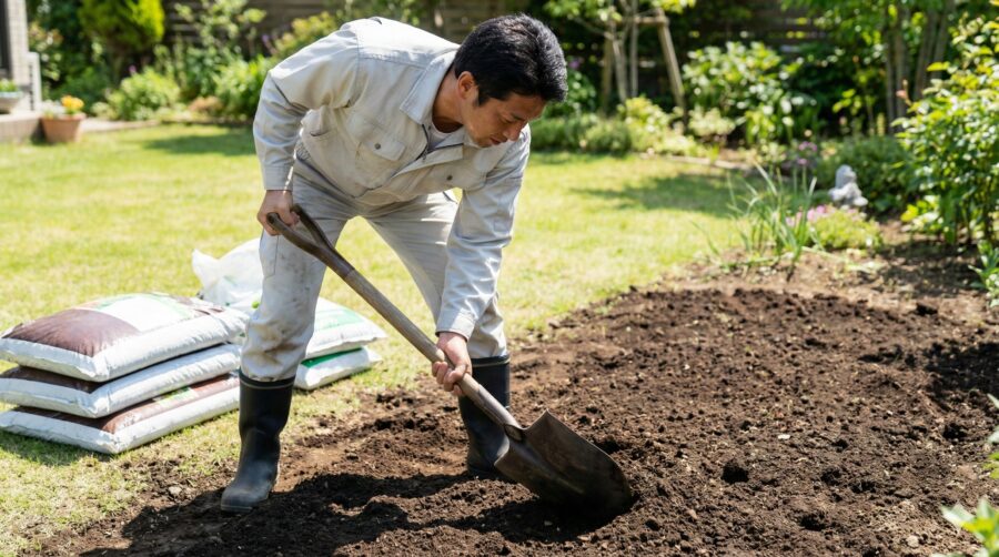花壇作りのステップ！場所選びから土壌改良まで