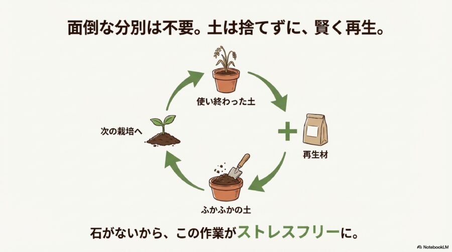 プランターは培養土だけでOK？土が痩せた時のリサイクル術