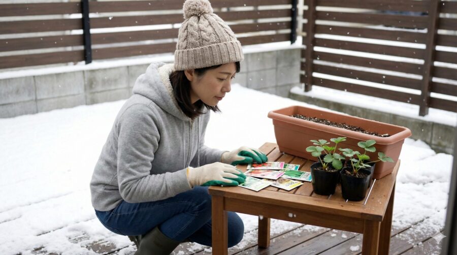 寒さに強い「種」から育てる葉物野菜が成功の近道