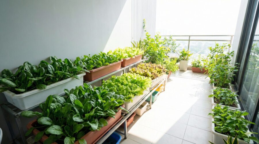 日当たりの悪いベランダでも育つ野菜は？