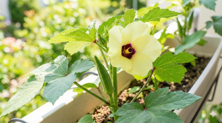 オクラ栽培のポイント：プランターでの育て方