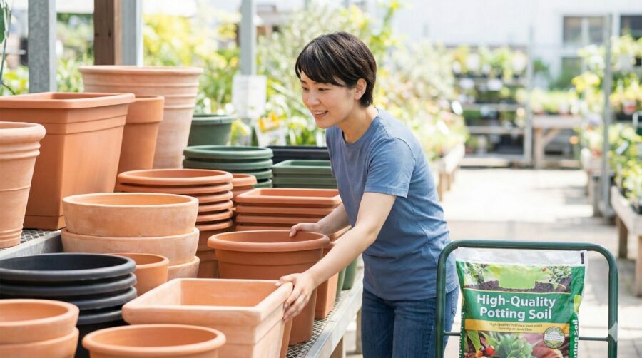 プランターと土選びの基本：初心者でも失敗しない