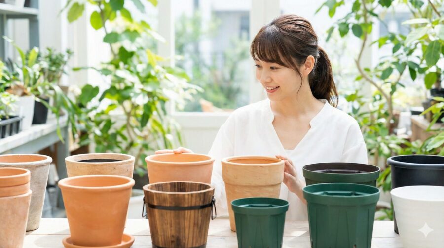 プランター選びの基本：サイズ・素材・深さのポイント