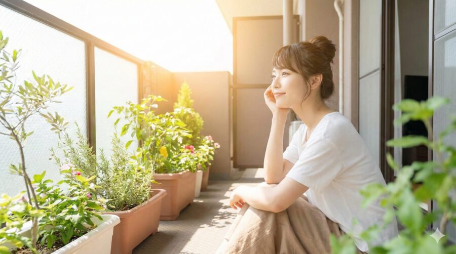 ベランダ菜園の注意点：日当たりと風通し