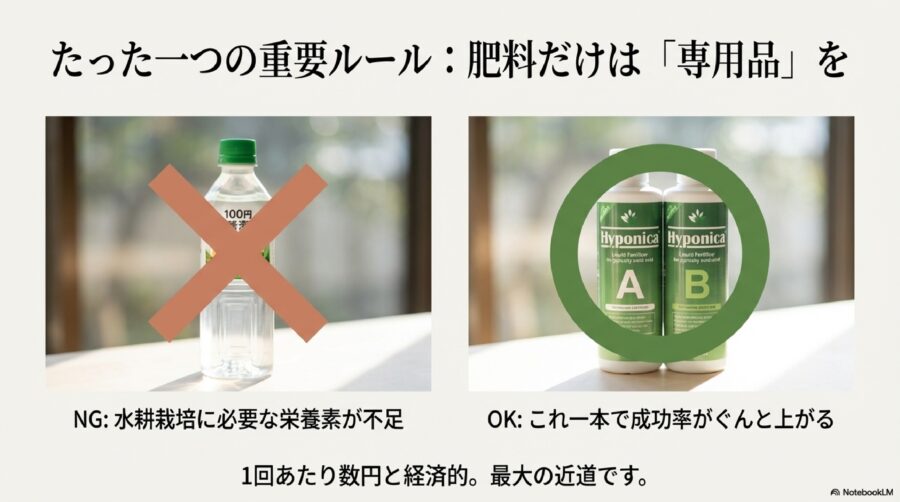 大葉の水耕栽培を100均のタネとグッズで楽しむ!失敗しないための肥料選びと100均液肥の注意点