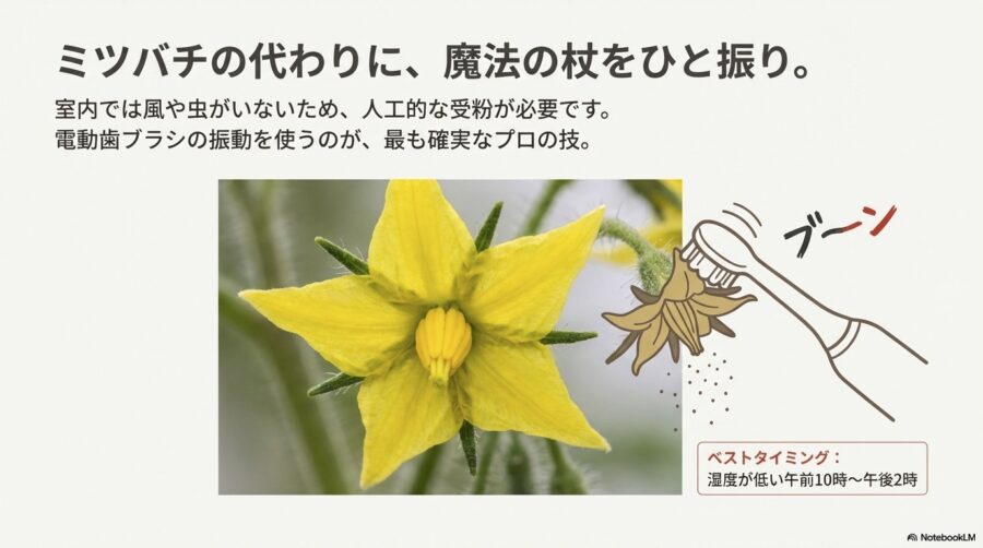 ミニトマトの受粉のタイミング