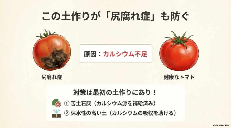 トマトの土づくりで尻腐れ症を防ぐ対策