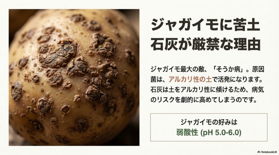ジャガイモに苦土石灰は厳禁な理由